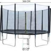 Záhradná trampolína 366 cm + sieť + rebrík