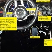 Audi R8 Spyder s 2.4G diaľkovým ovládaním