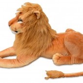 Plyšový ležiaci lev, dĺžka 178cm 