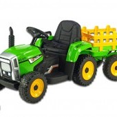 Detský elektrický rozkošný traktor s vlekom