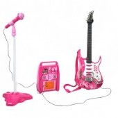 Detská elektrická gitara + mikrofón + zosilňovač