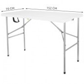 Skladací stôl 122 cm 