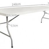 Skladací stôl 180cm alebo 240 cm
