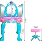 Toaletný stolík pre dievčatká + príslušenstvo XXL