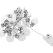 LED svetelná reťaz žiarovky teplá biela 20ks