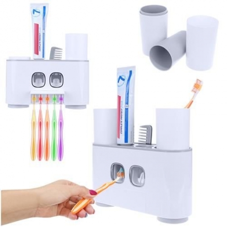 Automatický dávkovač pre dve zubné pasty