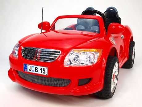 Elektrické auto veľký dvojmiestny športiak Bavor červený