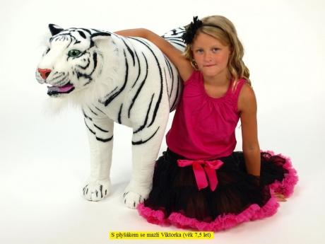 Tiger stojaci biely 178 cm