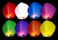 Lietajúce lampióny (balóny šťastia) až 10 kusov v balení
